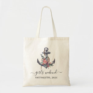 Maritimes Anker Meerjungfrauen-Wochenend-Tasche Tragetasche