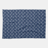 Maritimes Anker-Muster Geschirrtuch (Horizontal)