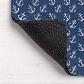 Maritimes Anker-Muster Mousepad (Ecke)