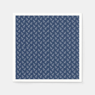 Maritimes Anker-Muster Serviette