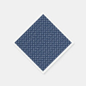 Maritimes Anker-Muster Serviette (Ecke)