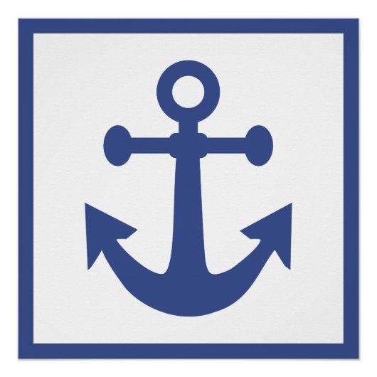 Maritimes Anker Poster (Vorderseite)