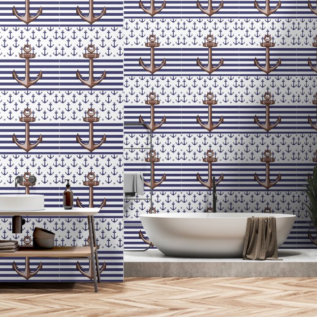 Maritimes Badezimmer Tapete (Badezimmer)