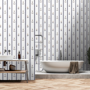 Maritimes Badezimmer Tapete