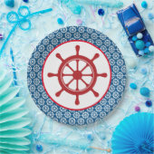 Maritimes Blau Pappteller (Party)