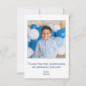 Maritimes Dankeschön-Foto Dankeskarte (Rückseite)