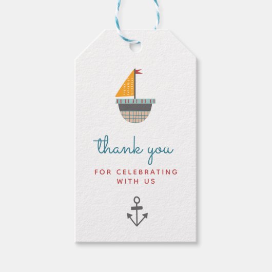Maritimes Dankeschön-Tag Geschenkanhänger (Vorderseite)