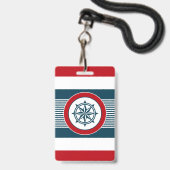 Maritimes Design Ausweis (Vorderseite mit Lanyard)