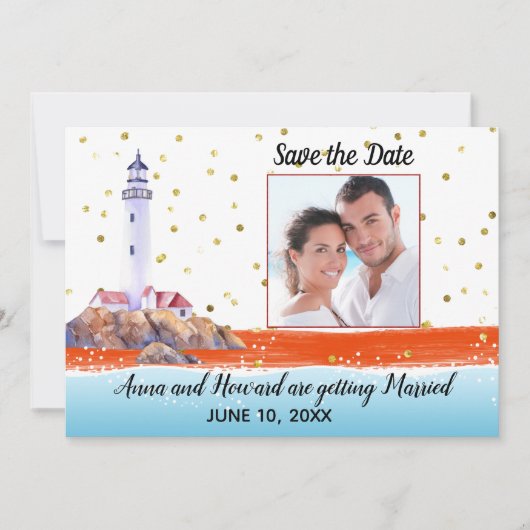 Maritimes Foto Save-the-Date Save The Date (Vorderseite)