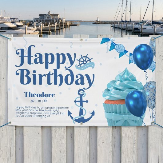 Maritimes Geburtstagsbanner Banner