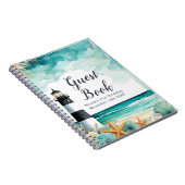Maritimes Leuchtturm Geburtstagsfeier Gästebuch Notizblock (Rechte Seite)