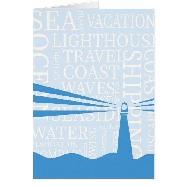 Maritimes Leuchtturm Poster (Vorne)