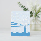 Maritimes Leuchtturm Poster Postkarte (Stehend Vorderseite)