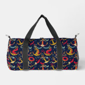 Maritimes Muster Duffle Bag (Vorderseite)