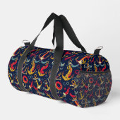 Maritimes Muster Duffle Bag (Rechte Ecke)