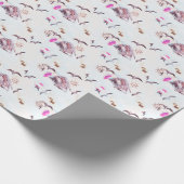 Maritimes Muster Geschenkpapier (Ecke)