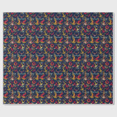 Maritimes Muster Geschenkpapier (Flach)