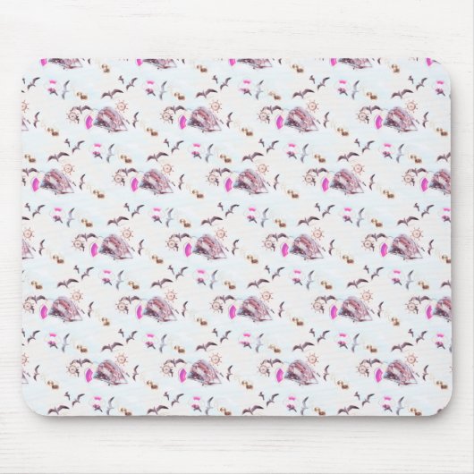 Maritimes Muster Mousepad (Vorne)