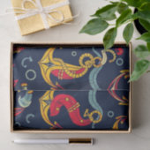Maritimes Muster Seidenpapier (Geschenk)