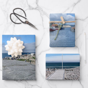 Maritimes Natur-Geschenkpapierbögen Geschenkpapier Set