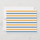 Maritimes Papierboot-Monogramm-Flagge Kinder-Schre Einladung (Rückseite)