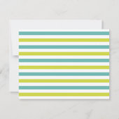 Maritimes Papierboot-Monogramm-Flagge-Kinderschrei Einladung (Rückseite)