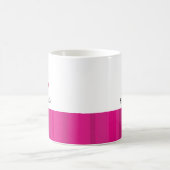 Maritimes rosa Schiffsanker Kaffeetasse (Mittel)