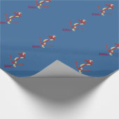Maritimes Rotanker Geschenkpapier (Ecke)