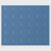 Maritimes Rotanker Geschenkpapier (Flach)