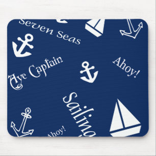 Maritimes Segel-Thema-Mauspads Mousepad