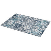 Maritimes Vintage-Muster Schneidebrett (Ecke)