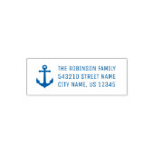 Maritimes Vintage-Schiffsanker-Adresse oder Text Permastempel (Design)
