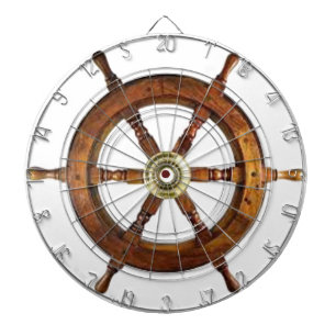 Maritimes Vintage-Schiffsruder Holz-Steuerrad Dart Dartscheibe