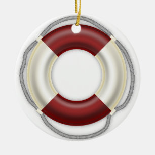 Maritimes Weihnachtsornament Rettungsring