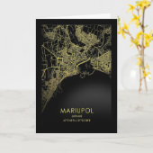 Mariupol Ukraine Karte (Gelbe Blume)
