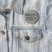 Mariupol Ukraine Latitude & Longitude beunruhigt Button (Beispiel)