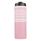 Mariusgenser Sweater Pattern Thermosbecher (Vorderseite)