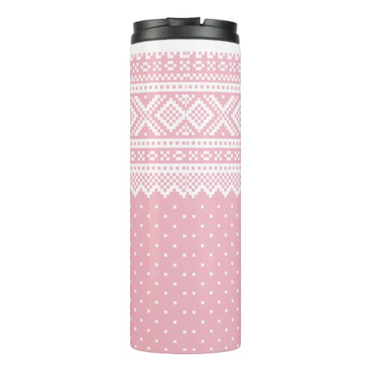 Mariusgenser Sweater Pattern Thermosbecher (Rückseite)