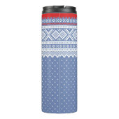 Mariusgenser Sweater Pattern Thermosbecher (Rückseite)