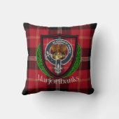 Marjoribanks Scottish Clan Tartan & Crest Kissen (Rückseite)