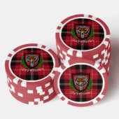 Marjoribanks Scottish Clan Tartan & Crest Pokerchips (Stapel)