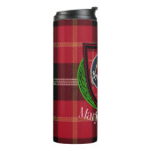 Marjoribanks Scottish Clan Tartan & Crest Thermosbecher (Nach links gedreht)