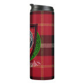 Marjoribanks Scottish Clan Tartan & Crest Thermosbecher (Nach rechts gedreht)