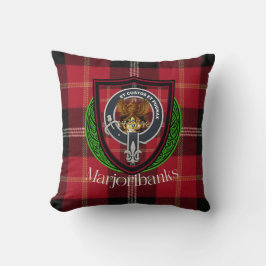 Marjoribanks Scottish Clan Tartan & Wappen Kissen