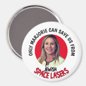 Marjorie Greene Space Lasers Magnet (Vorderseite/Rückseite)