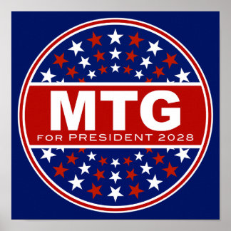Marjorie Taylor Greene für Präsidentin 2028 Poster
