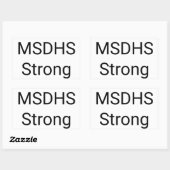 Marjory Stoneman Douglas High School Strong Rechteckiger Aufkleber (Blatt)