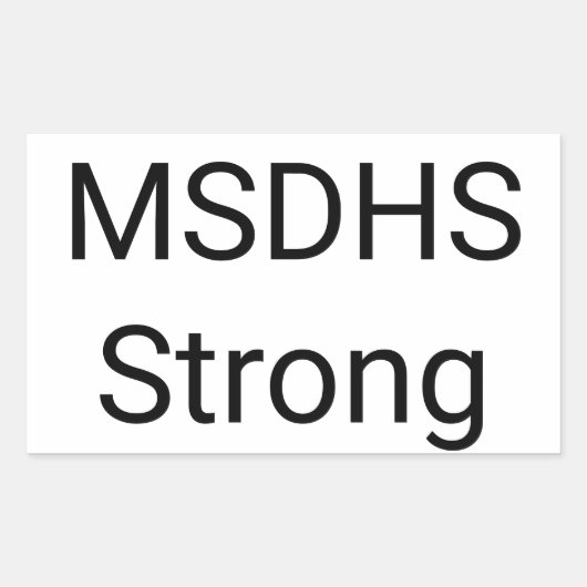 Marjory Stoneman Douglas High School Strong Rechteckiger Aufkleber (Vorderseite)