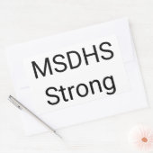 Marjory Stoneman Douglas High School Strong Rechteckiger Aufkleber (Umschlag)