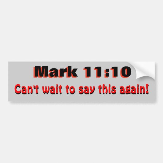 Mark 10:11 sagt es noch einmal autoaufkleber (Vorne)